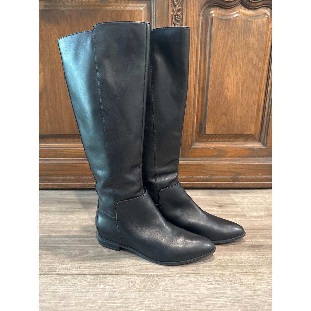 Nine West Leather Black Boots Women's Size 6½M